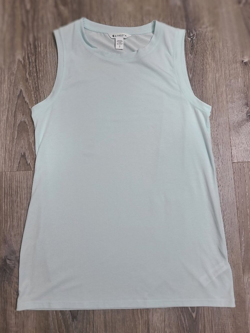 Athleta Light Blue Scoop Neck Athletic Tank Top Sleeveless Shirt - Size Small